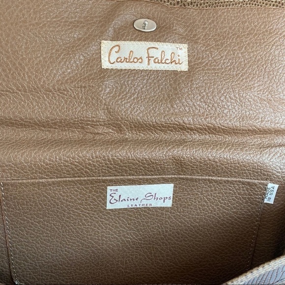 Carlos Falchi Vintage Snakeskin & Lizard Envelope Clutch - Picture 6 of 6